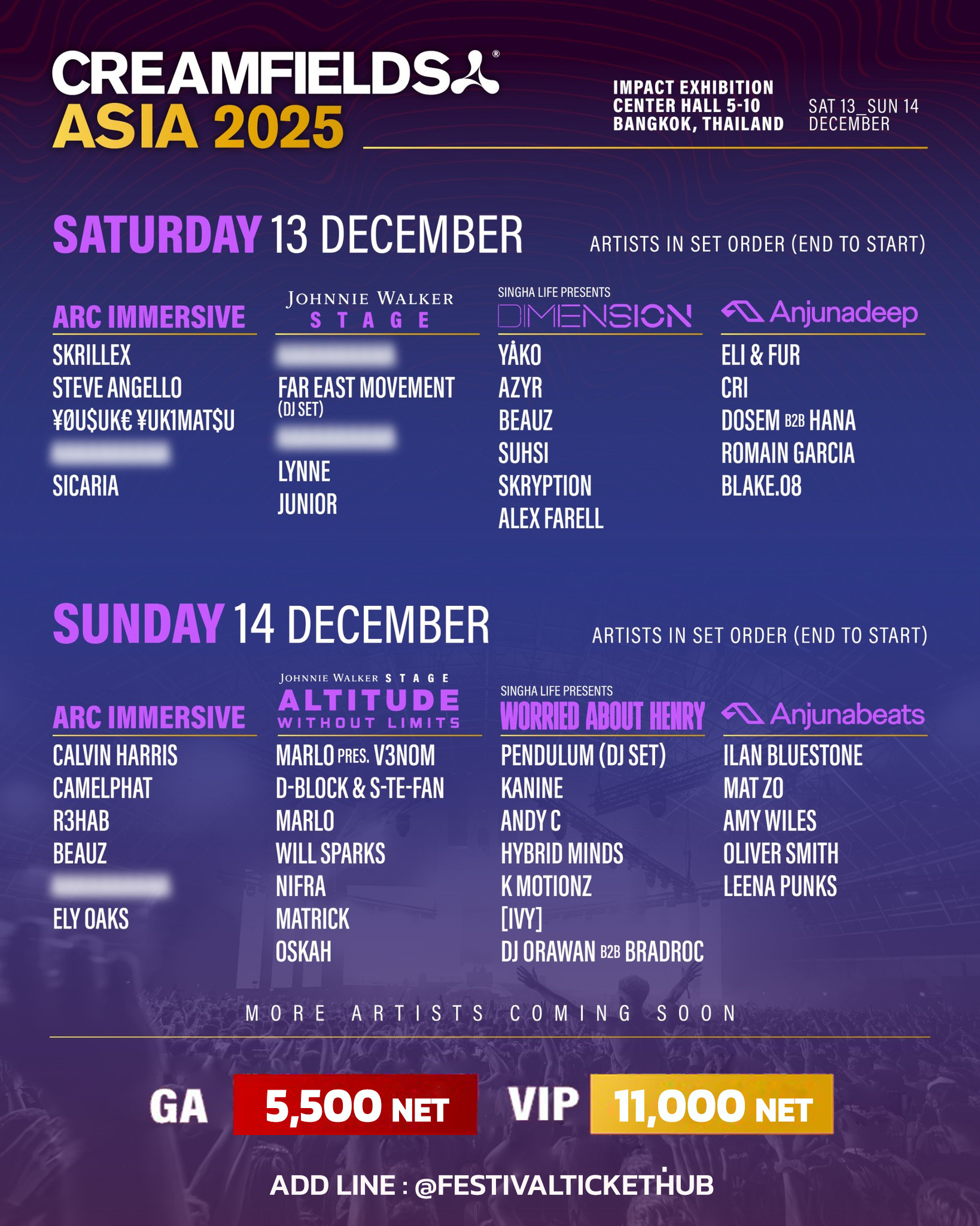 🚨Creamfields Asia 🚨Creamfields Asia